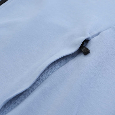 BOSS Saggy 1 Hoodie Sweat Top in Sky Blue Zip Pocket