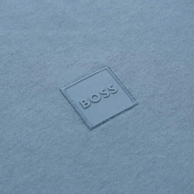 BOSS Tales T-Shirt in Light Pastel Blue logo