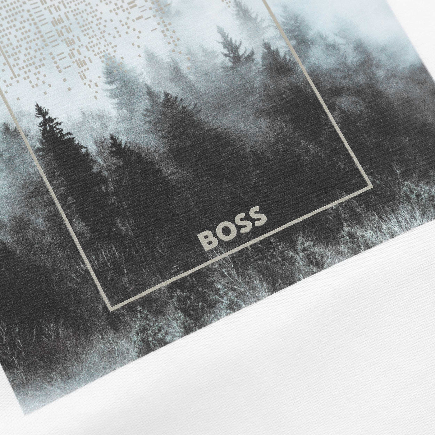 BOSS Te Forest T-Shirt in White Logo