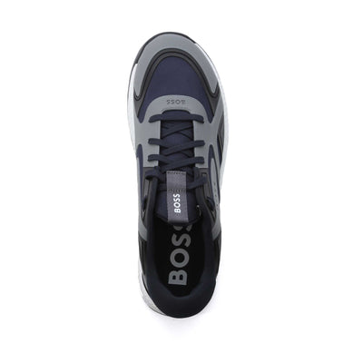 BOSS Titanium Runn thm Trainer in Navy Birdseye