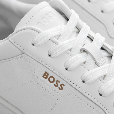 BOSS Titanium SL ltgrpu Trainer in White Logo