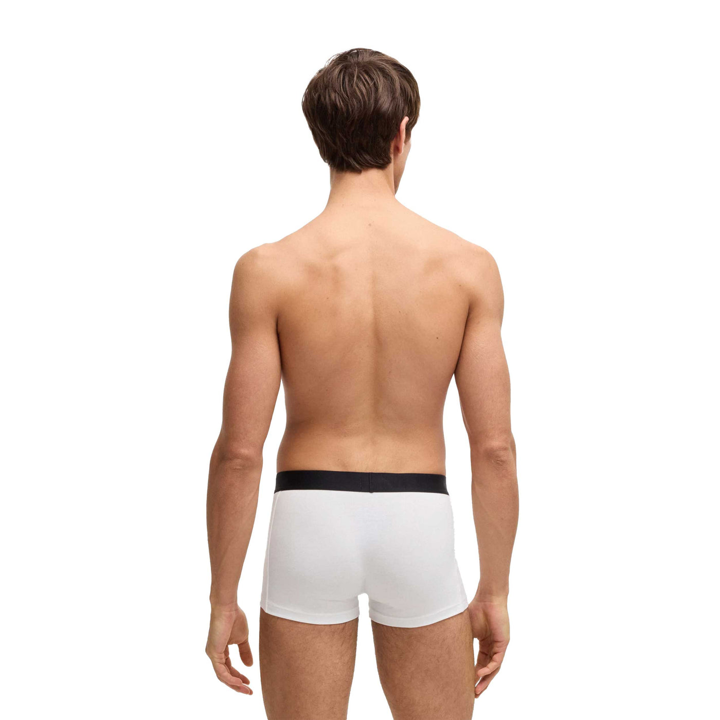 BOSS Trunk 3P BOSS ONE Underwear in White Model Back