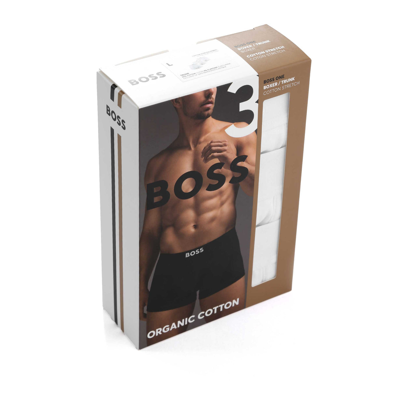 BOSS Trunk 3P BOSS ONE Underwear in White box