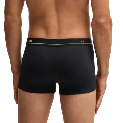 BOSS Trunk 5P Essential Underwear in Multi Colours Model back