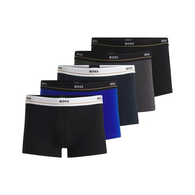 BOSS Trunk 5P Essential Underwear in Multi Colours 
