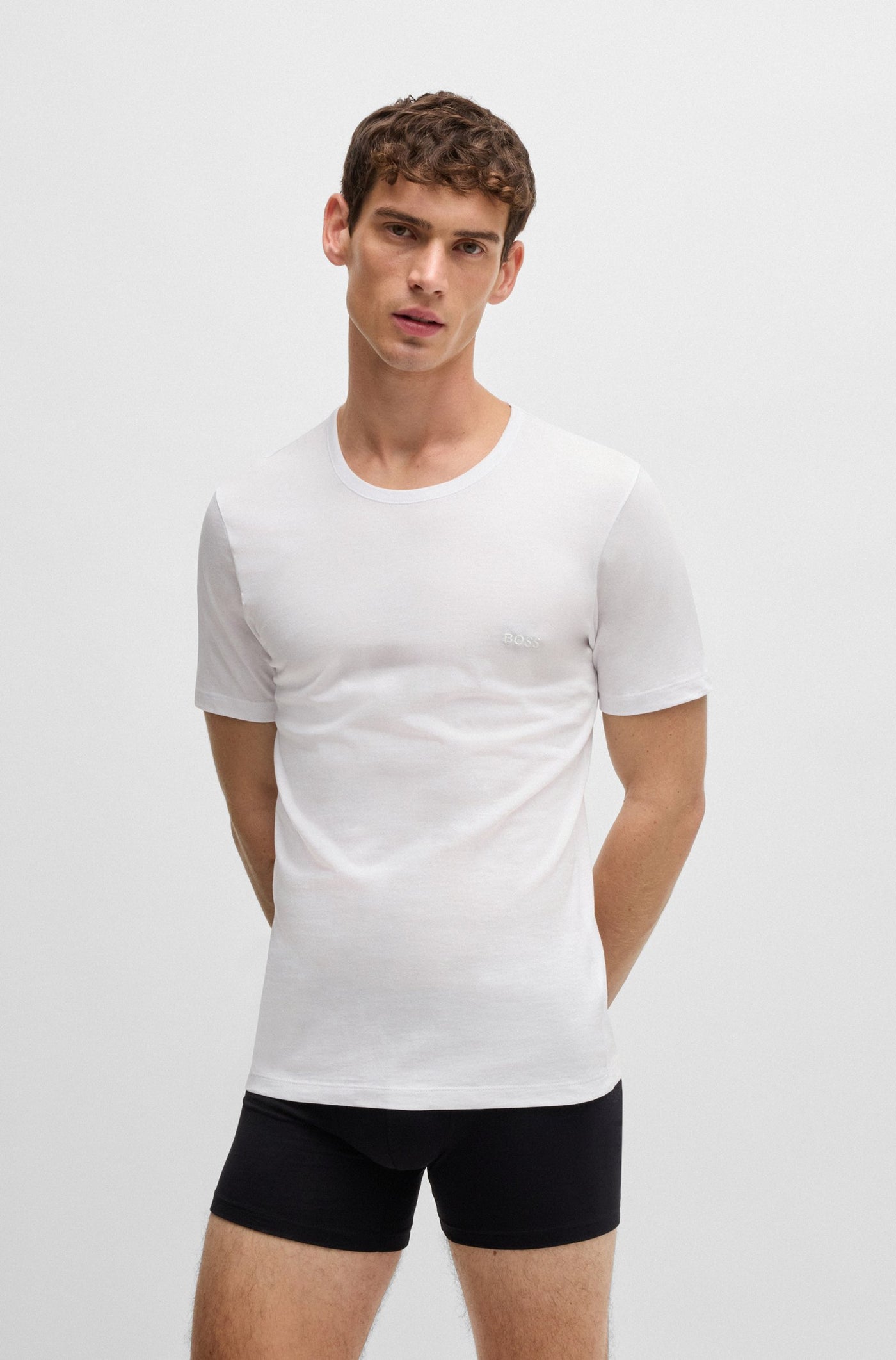 BOSS Tshirt RN 3P Classic T-Shirt in White