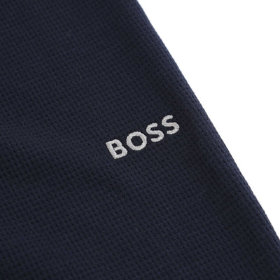 BOSS Waffle Pants Cuff in Dark Blue Logo