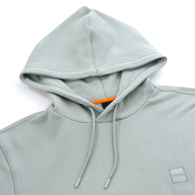 BOSS Wetalk Hoodie Sweat Top in Open Green Hood