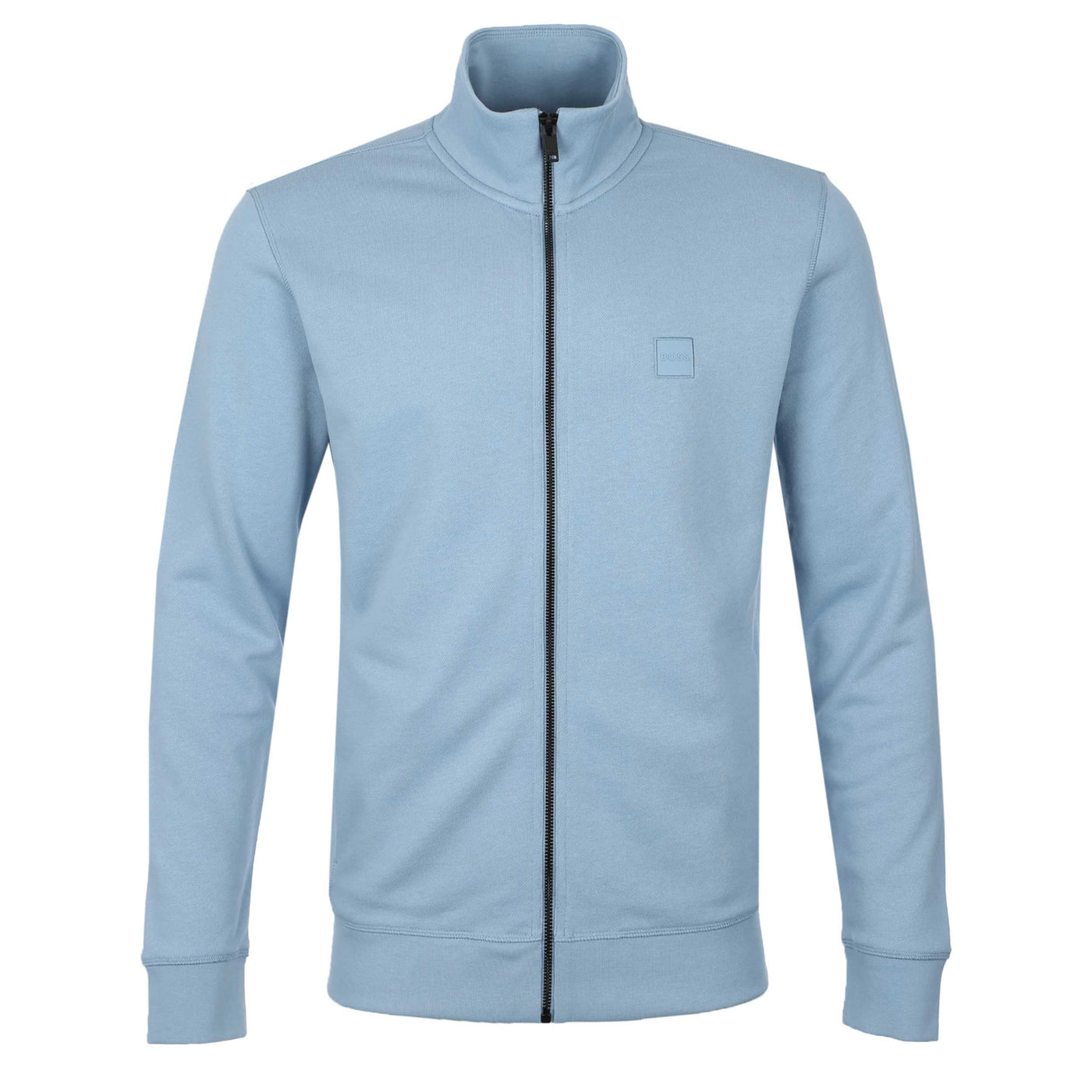 BOSS Zestart Sweat Top in Light Pastel Blue