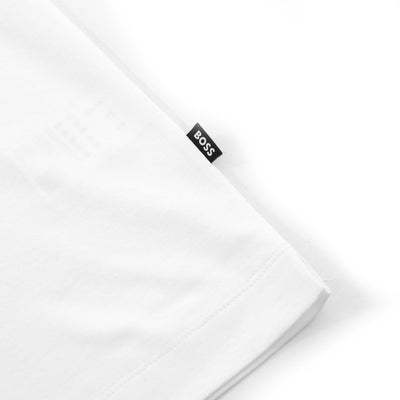 BOSS C Taut 01 T Shirt in White Logo Tab
