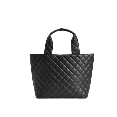 Barbour Battersea Quilted Ladies Mini Tote Bag in Black Back