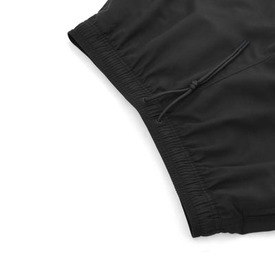 Barbour Block Print Swim Short in Black Waist