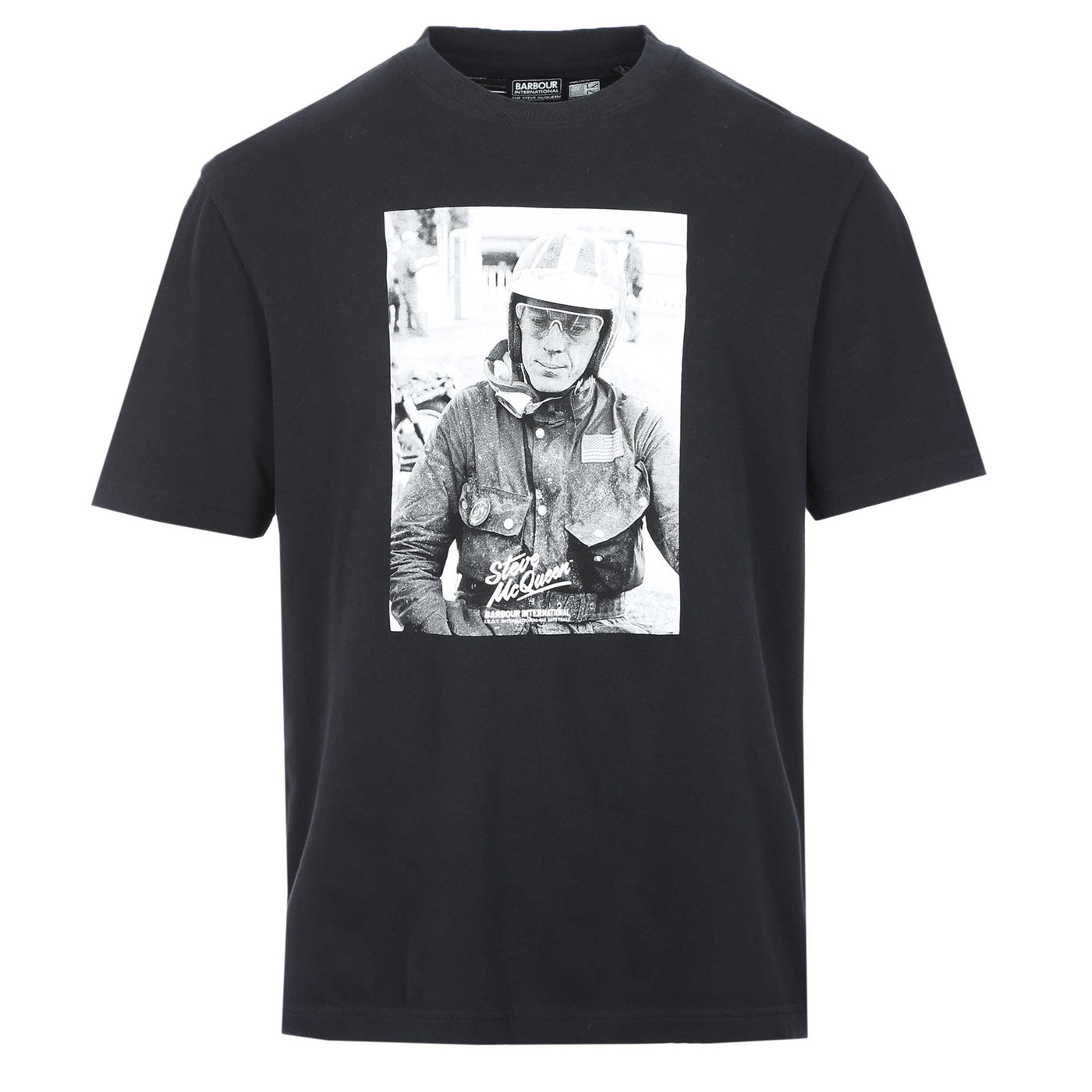 Barbour Keystone Graphic T Shirt in Black