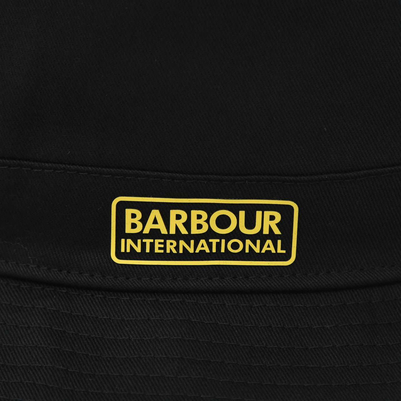 Barbour Norton Drill Bucket Hat in Black Logo