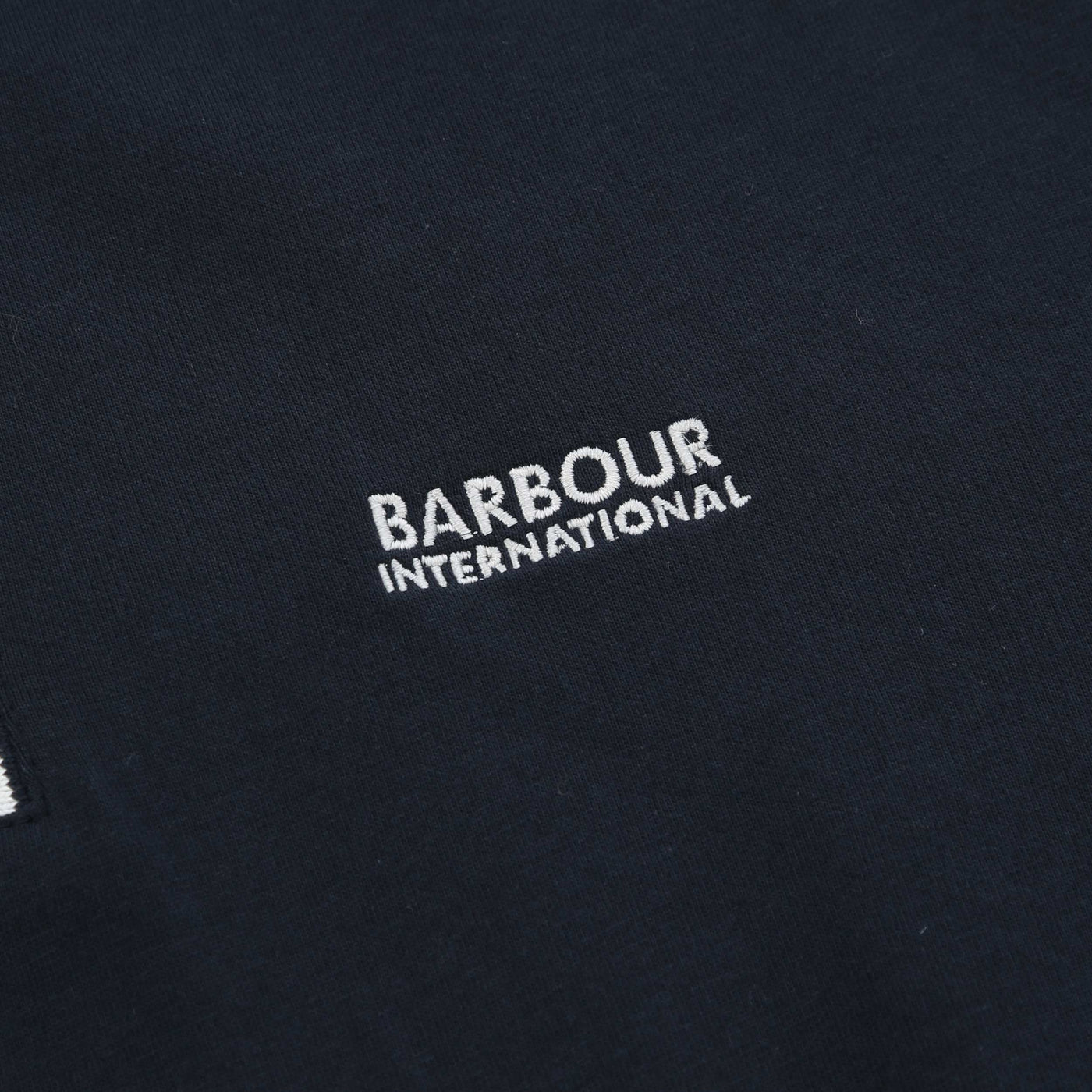 Barbour Ollie Twin Tipped Placket Polo Shirt in Navy Logo