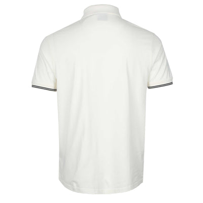 Barbour Ollie Twin Tipped Placket Polo Shirt in Whisper White Back