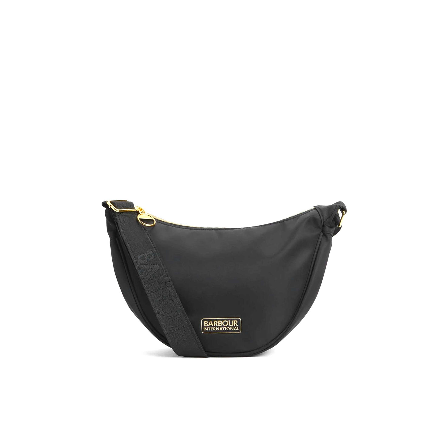 Barbour Qualify Ladies Sling Bag in Black Front