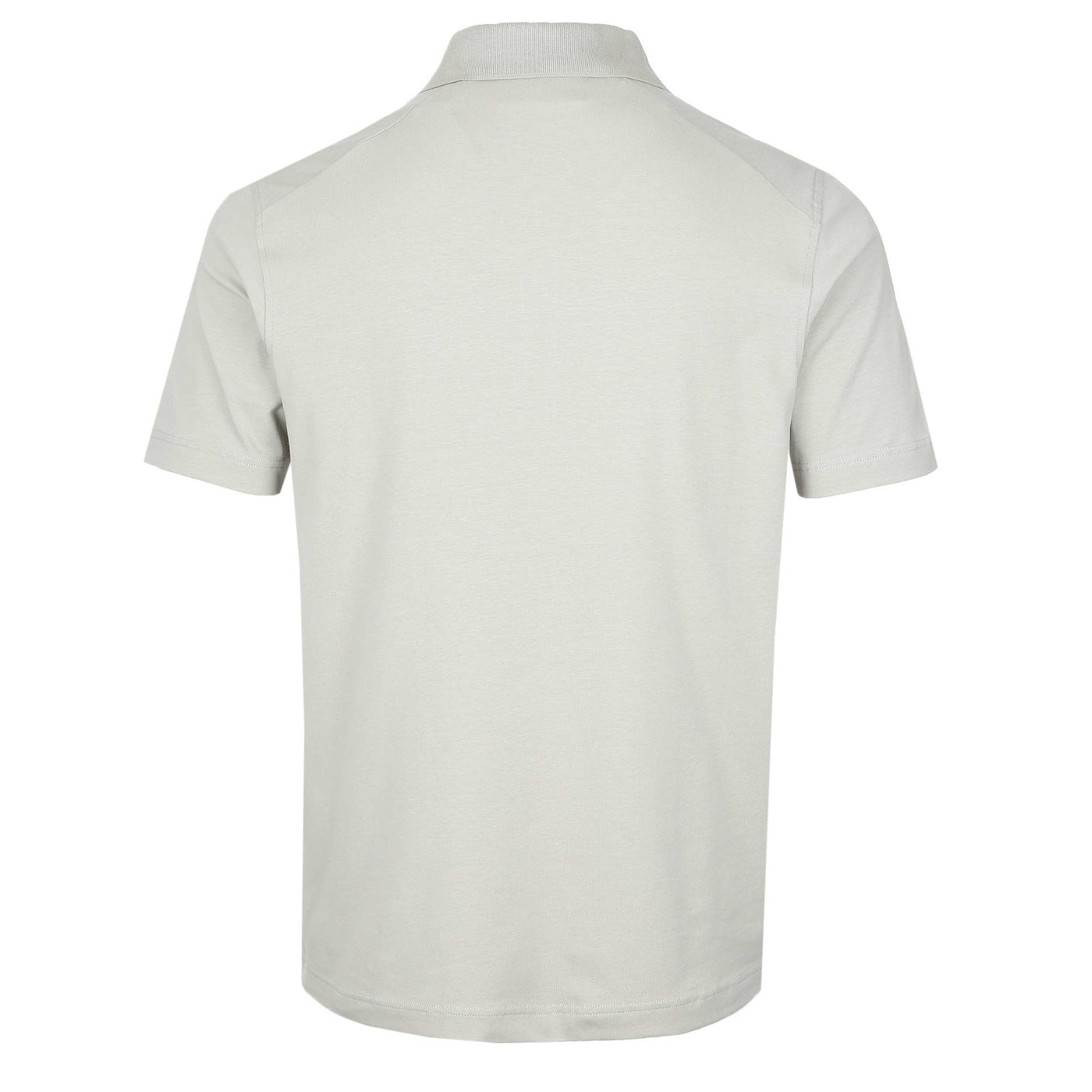 Belstaff Alloy Polo Shirt in Cement Grey Back