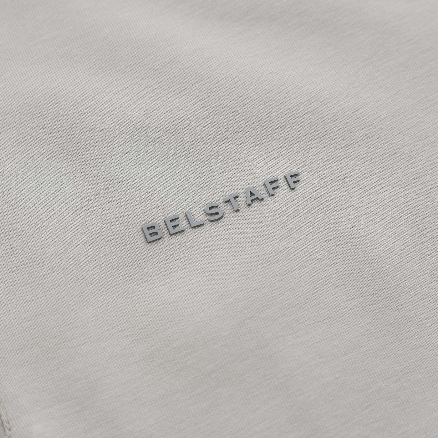 Belstaff Alloy Polo Shirt in Cement Grey Logo