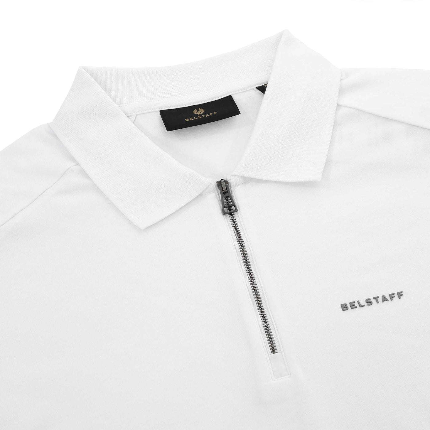 Belstaff Alloy Polo Shirt in White Placket