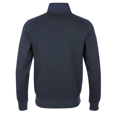 Belstaff Alloy Quarter Zip Sweat Top in Dark Ink Back