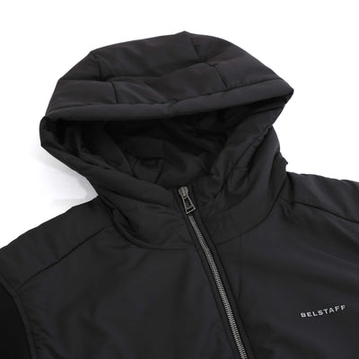 Belstaff Alloy Zip Thru Hoody Sweat Top in Black Hood