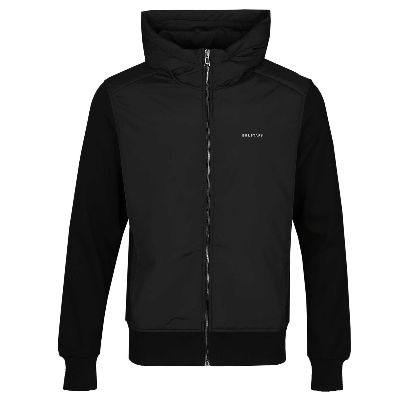 Belstaff Alloy Zip Thru Hoody Sweat Top in Black