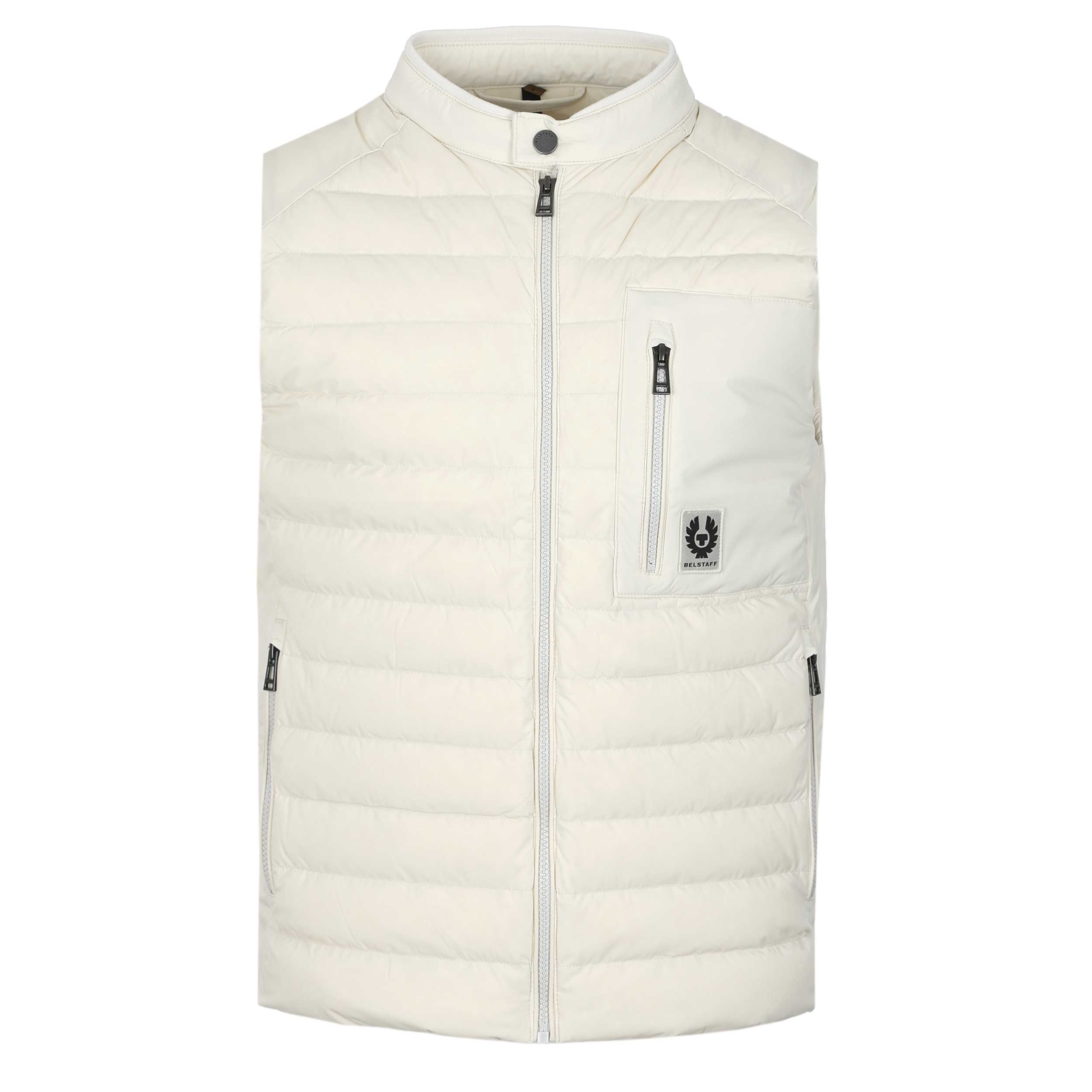 Belstaff Chassis Gilet in Silver Birch