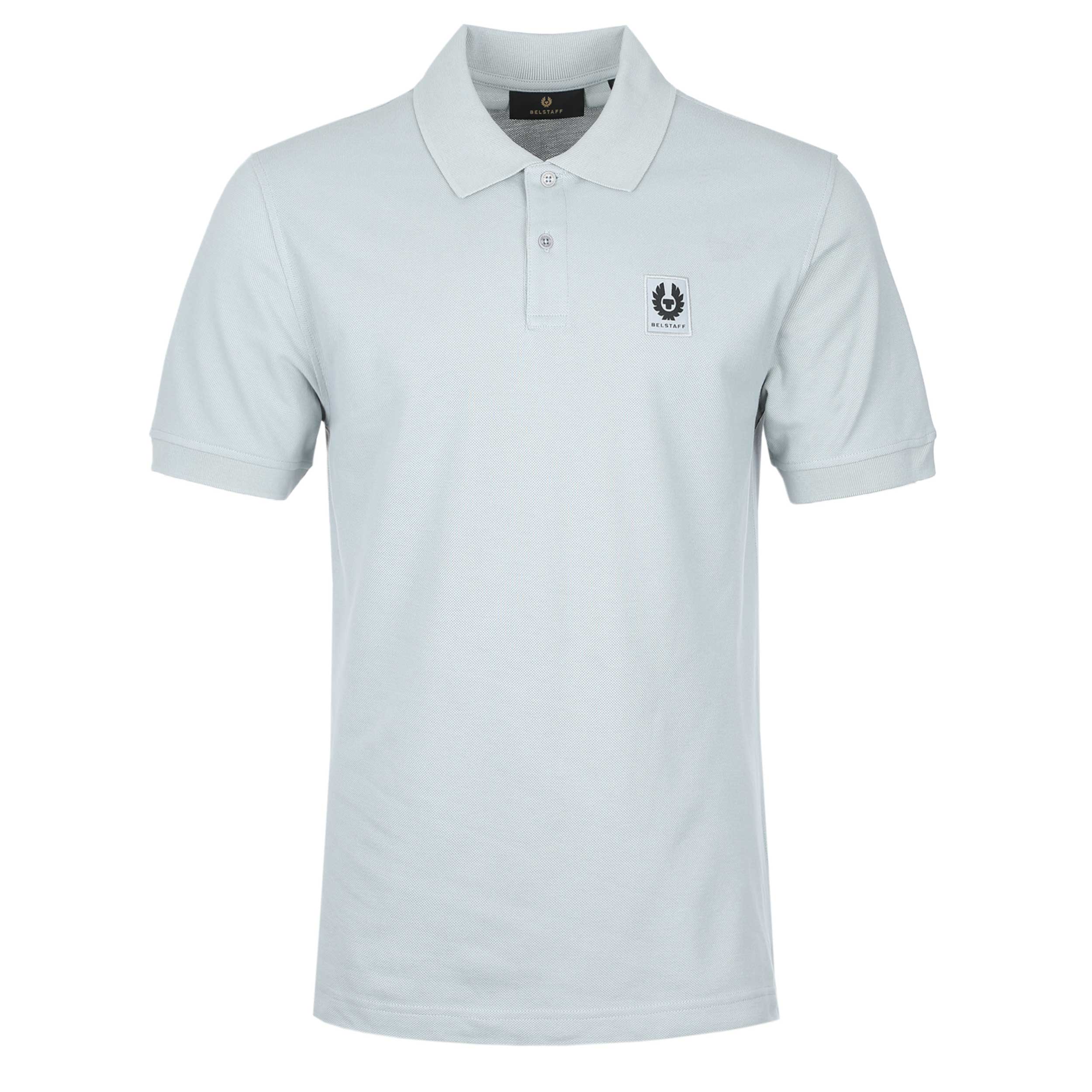 Belstaff Classic Short Sleeve Polo Shirt in Quarry Blue