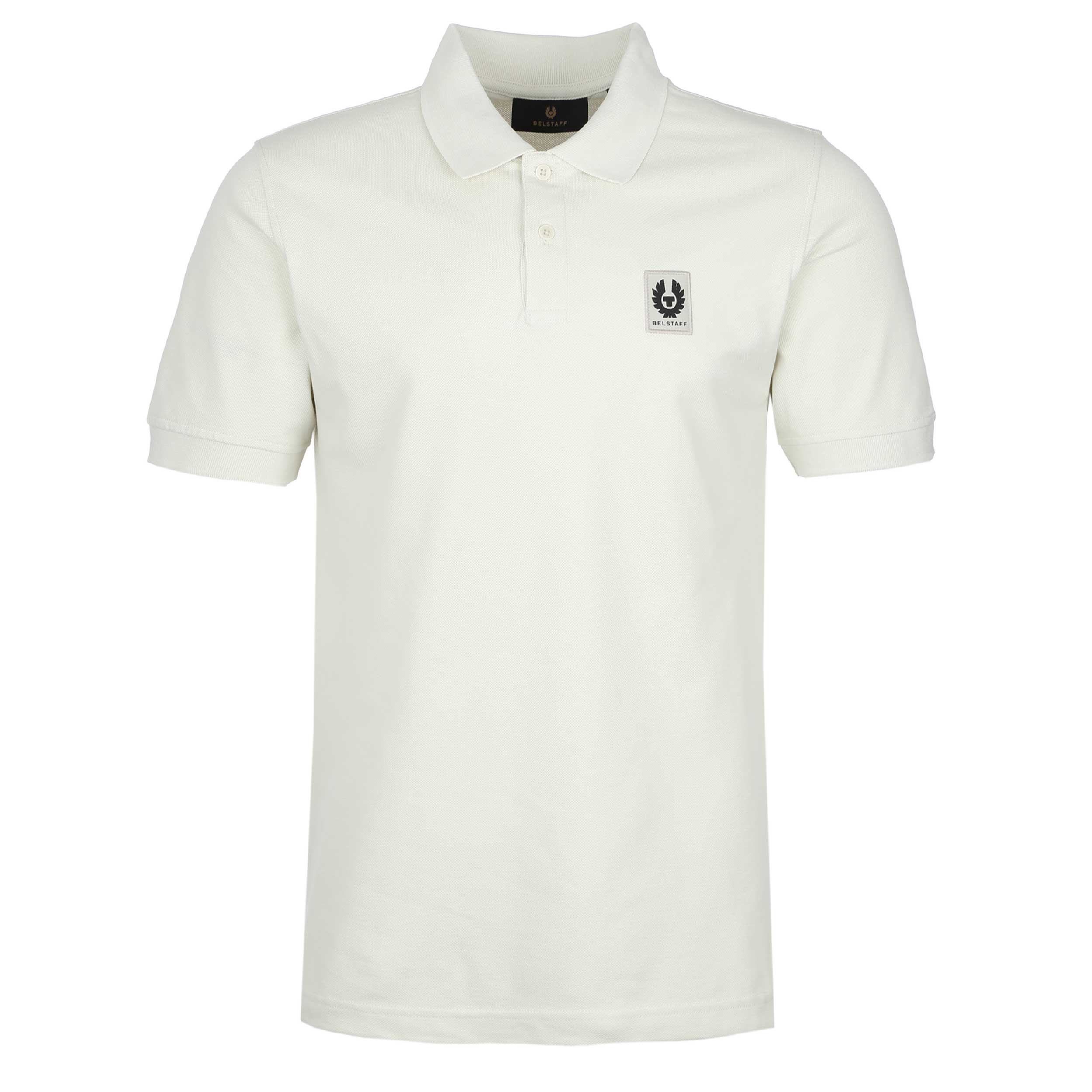Belstaff Classic Short Sleeve Polo Shirt in Silver Birch