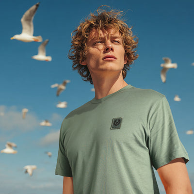 Belstaff Classic T-Shirt in Sage Green