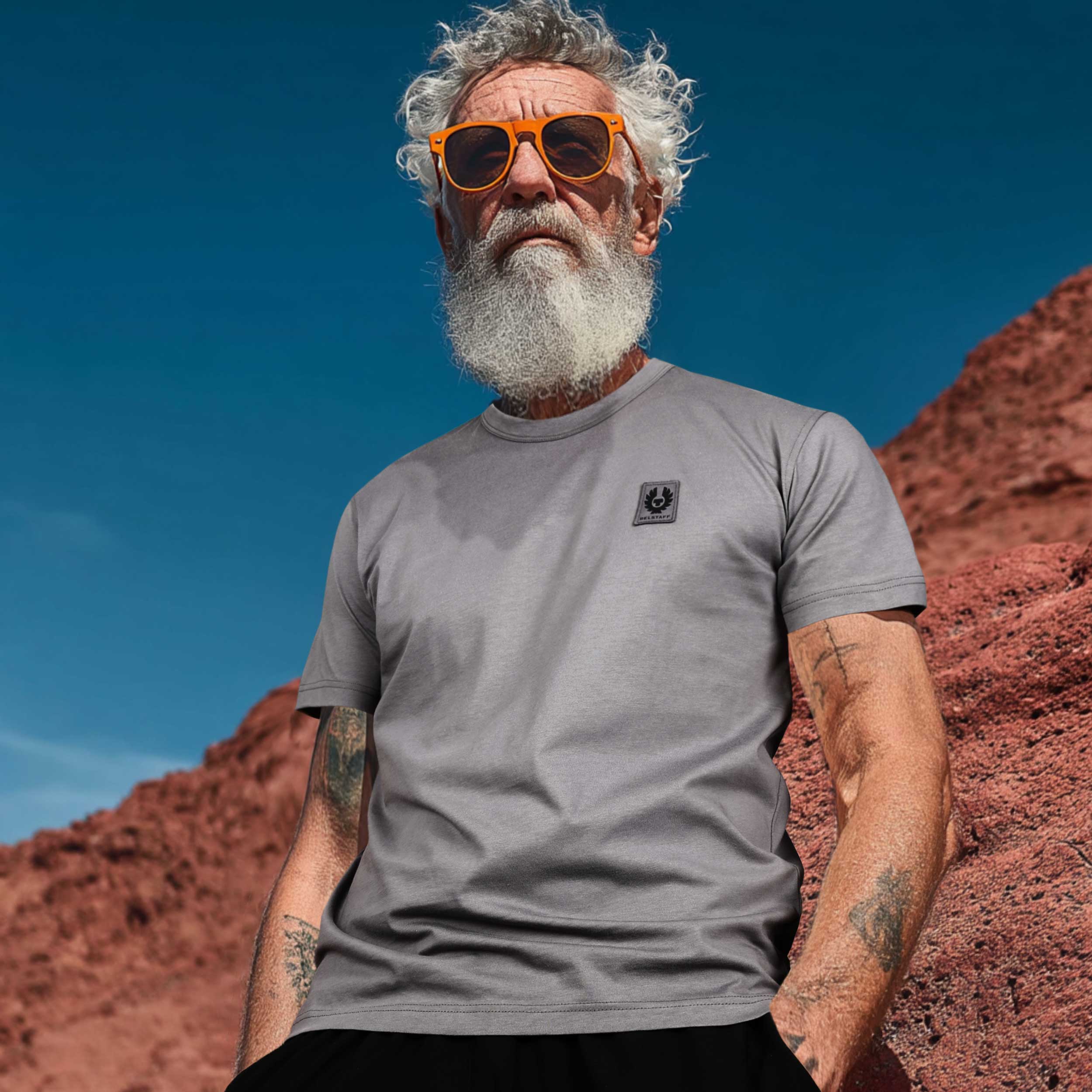 Belstaff Classic T-Shirt in Tornado Grey