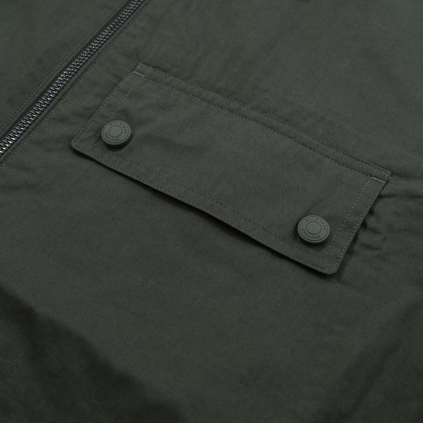 Belstaff Depot Overshirt in Tile Green Chest Pocket