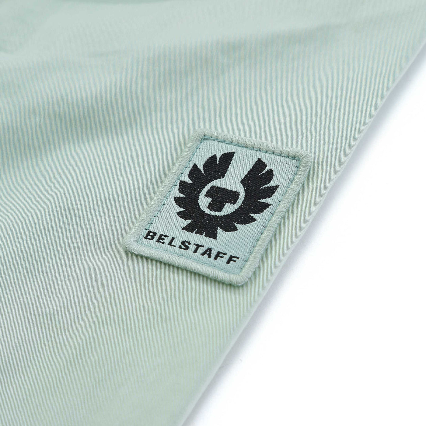 Belstaff Drome Overshirt in Breeze Green Logo