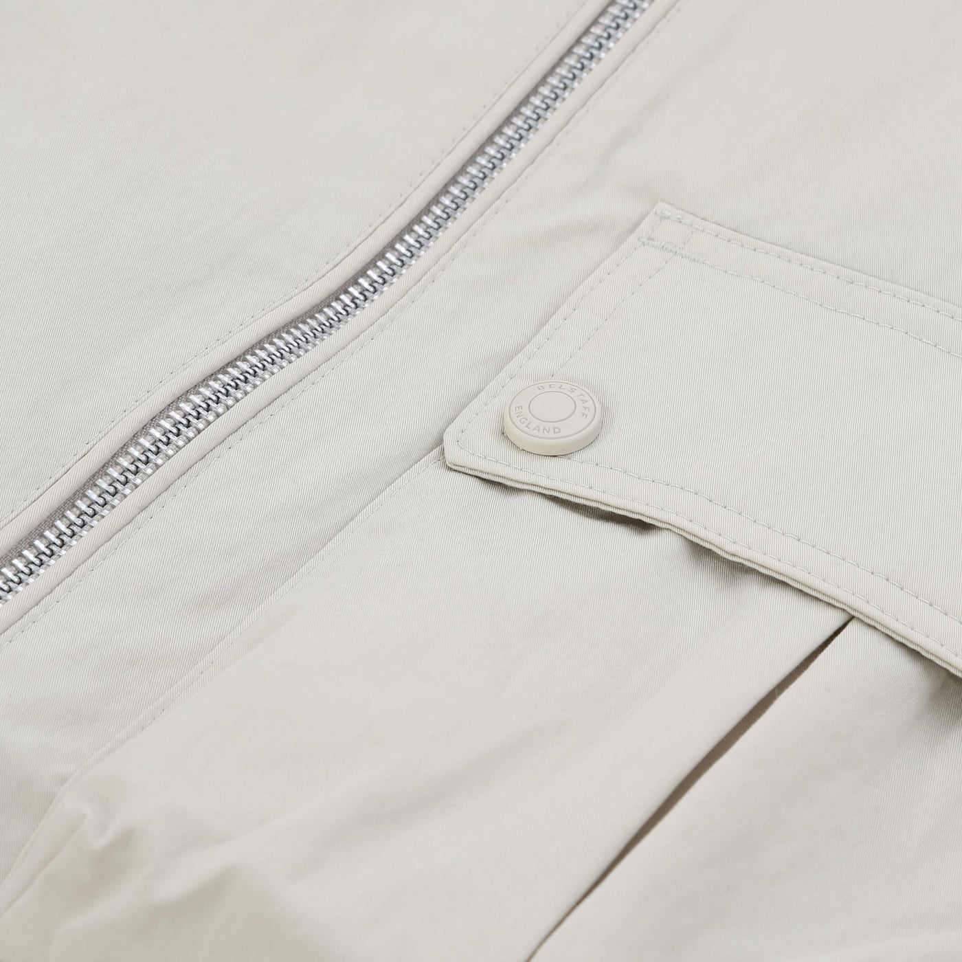 Belstaff Drome Overshirt in Stone Beige Button