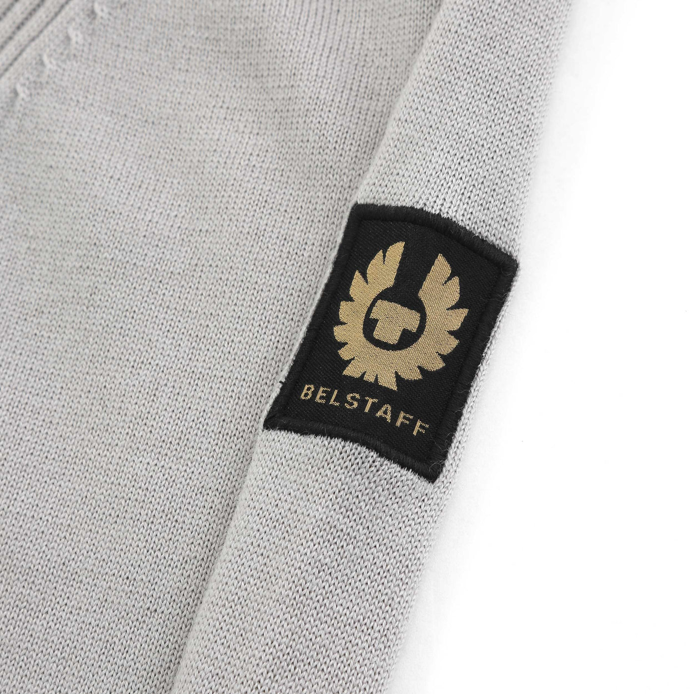 Belstaff Kilmington Knitwear in Chrome Grey Logo