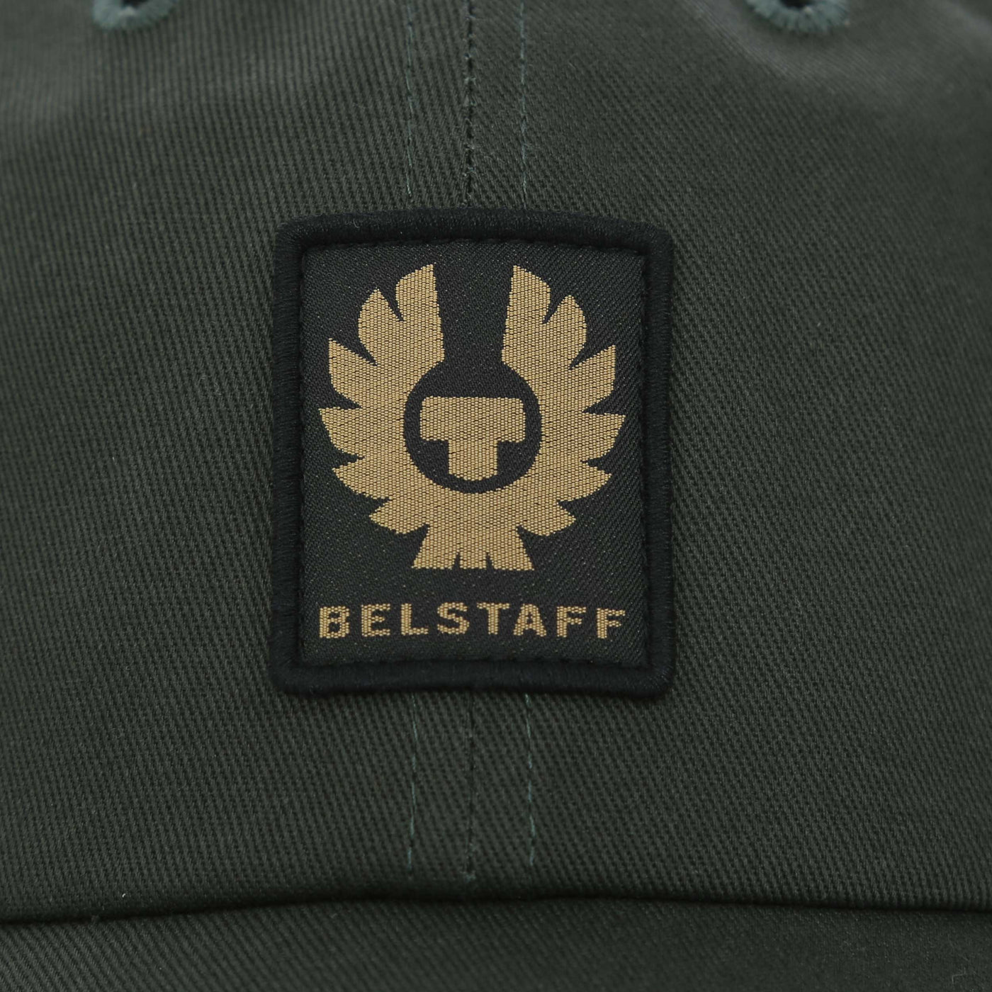 Belstaff Phoenix Logo Cap in Tile Green Logo