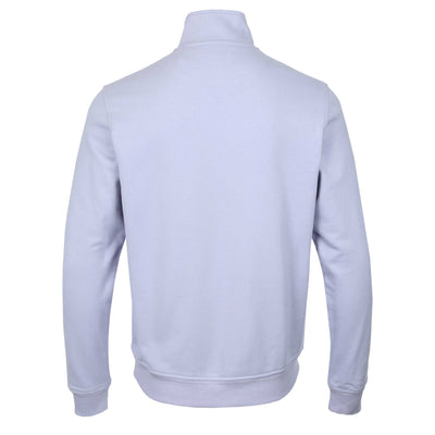 Belstaff Quarter Zip Sweat Top in Pale Heather Back