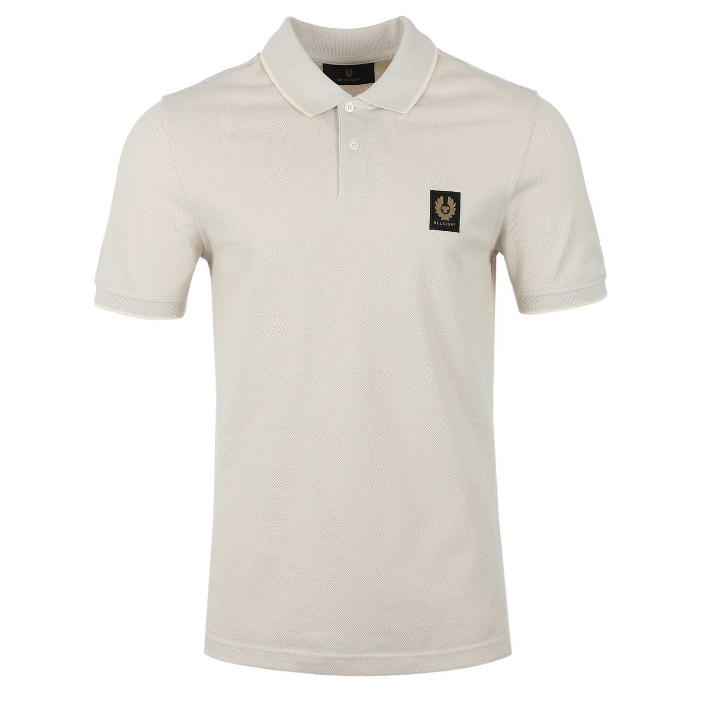 Belstaff Short Sleeve Polo Moonbeam Front