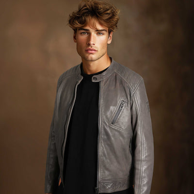 Belstaff V Racer Jacket in Charcoal Model