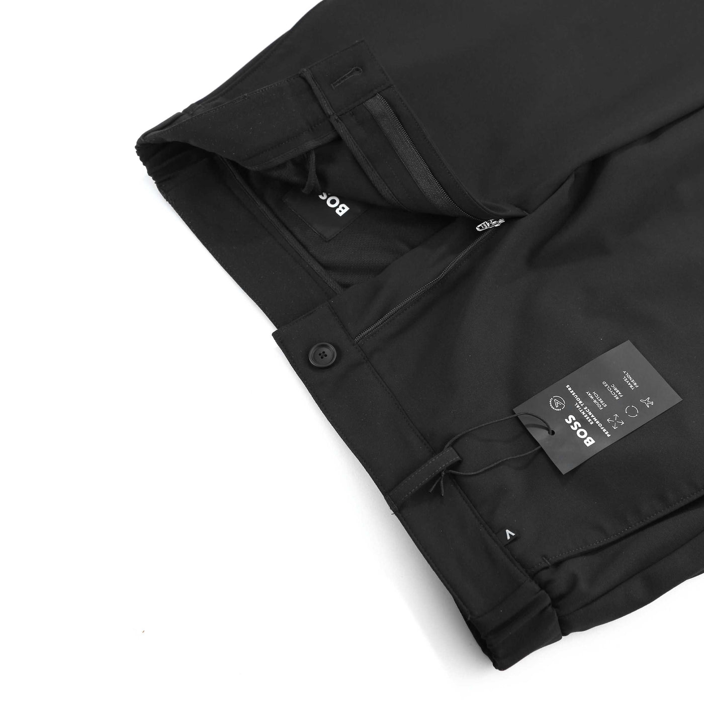 BOSS P Genius 233F Trouser in Black Zip