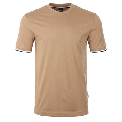 BOSS Thompson 04 T Shirt in Medium Beige