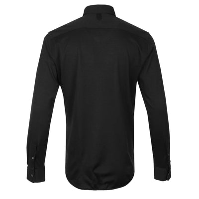Canali Basic Jersey Stretch Shirt in Black Back