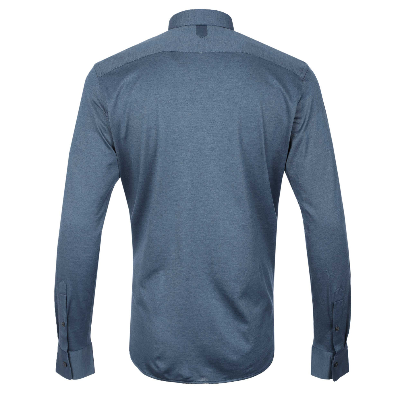 Canali Basic Stretch Shirt in Blue Back