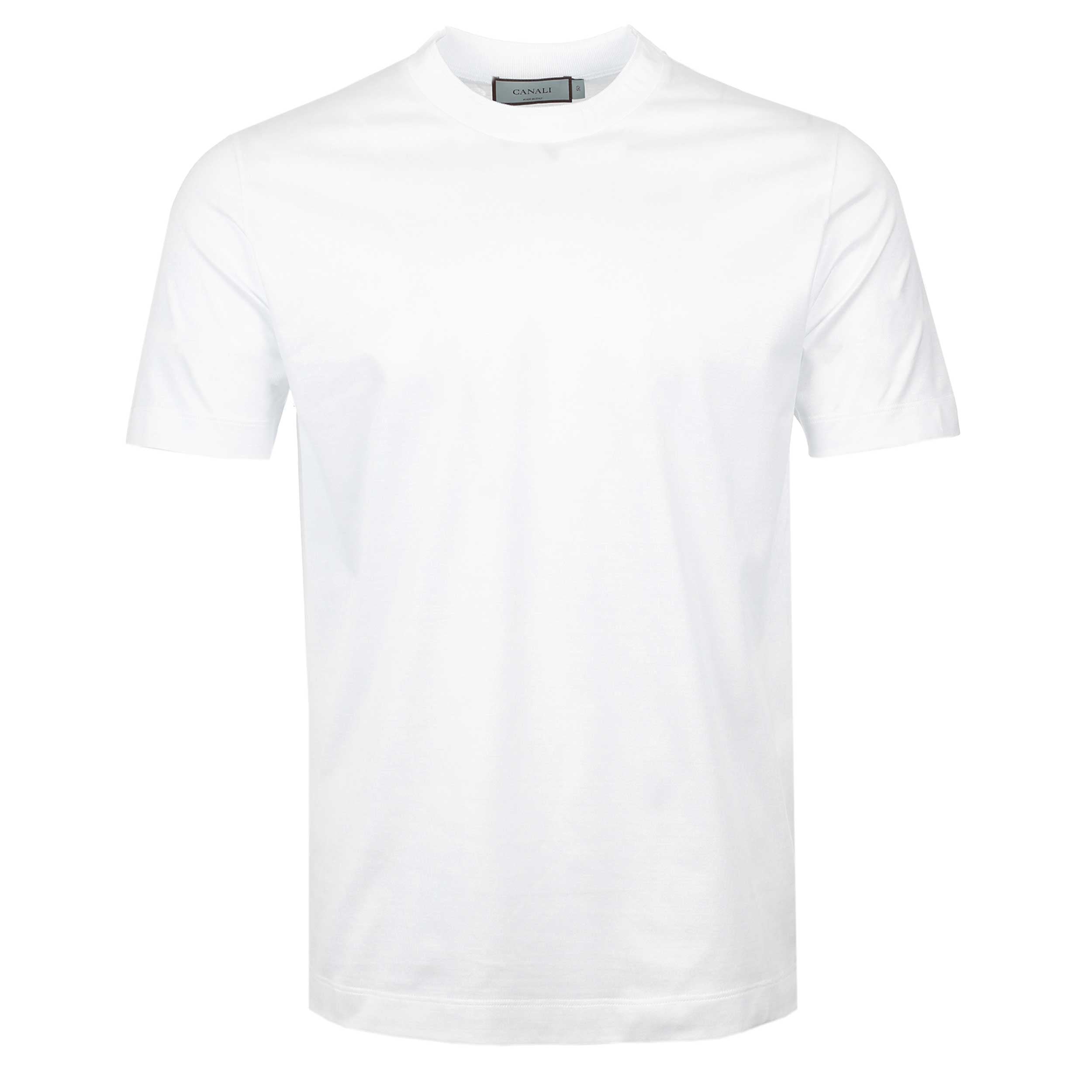 Canali Basic T Shirt in White