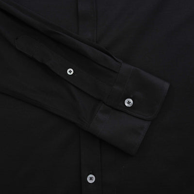 Canali Cotton Shirt in Black Cuff