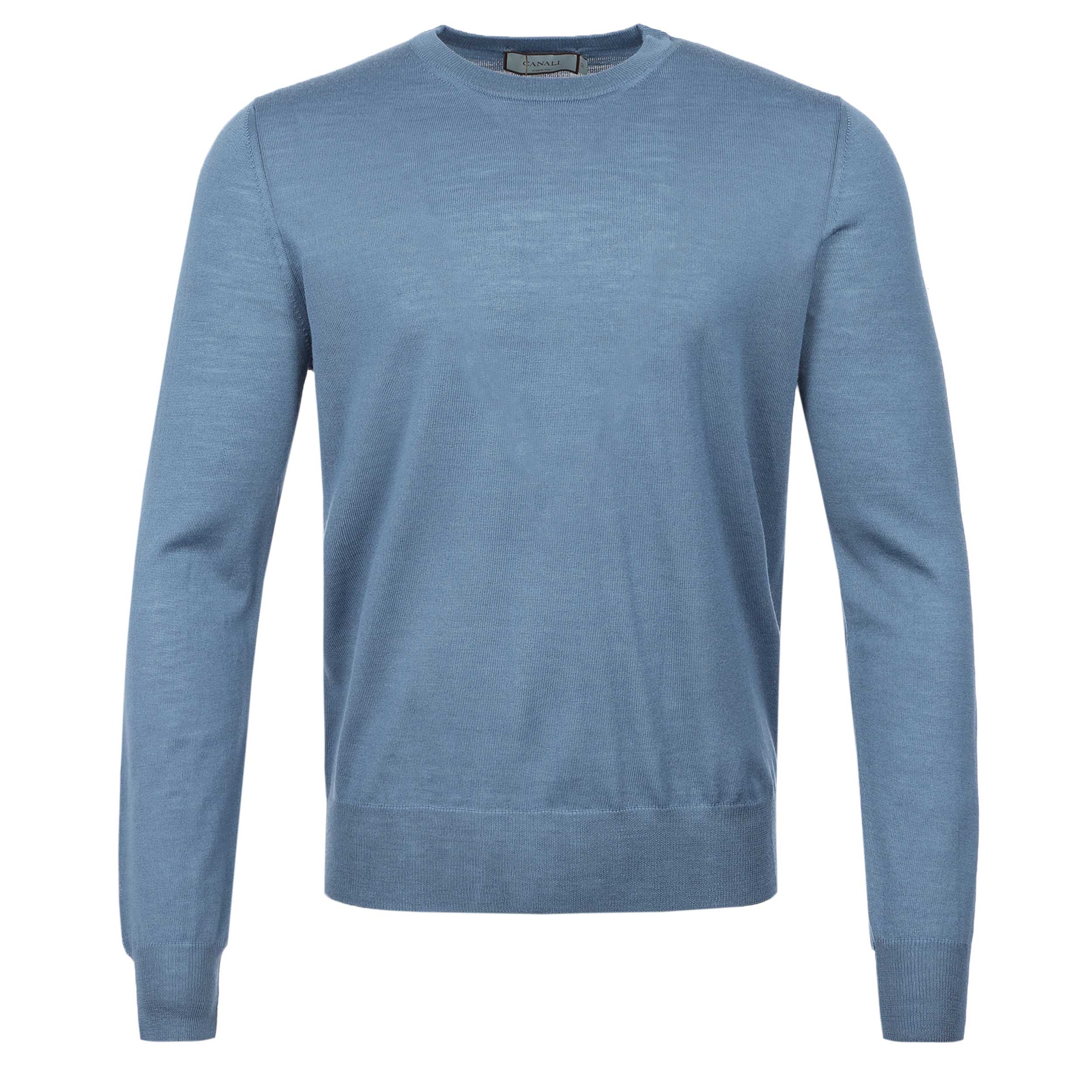 Canali Crew Neck Knitwear in Blue