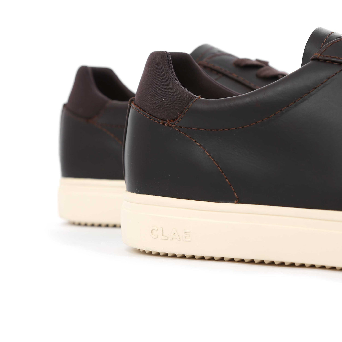 Clae Bradley Essentials Trainer in Walrus Brown Logo