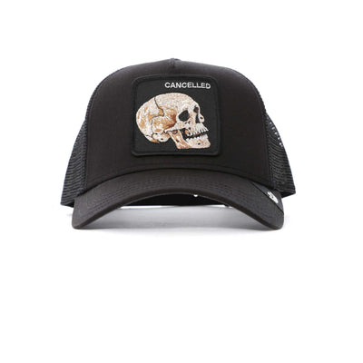 Goorin Bros The Cancelled Skull Trucker Cap in Black