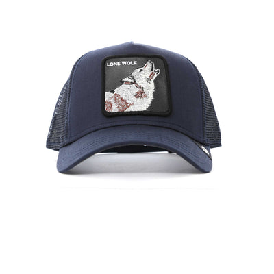 Goorin Bros The Lone Wolf Trucker Cap in Navy